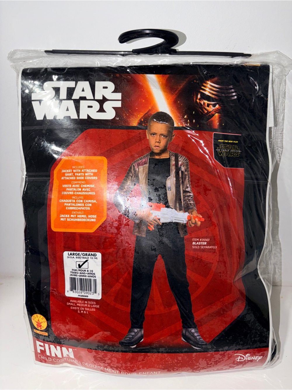 Star Wars Finn Deluxe Costume Rubie’s The Force Awakens L 12-14 NWT